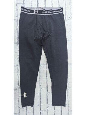 Under Armour Youth ColdGear Fitted Black Leggings YLG NWOT